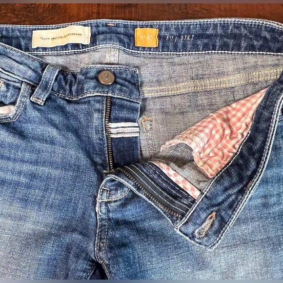 ANTHROPOLOGY Pilcro & The Letterpress Denim Shorts Stet Fit Low Rise size 27 - Picture 5 of 9